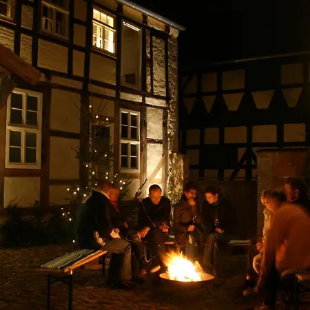 himmlischer Hof Ferienwohnungen, Denkmal anno 1477 Quedlinburg Exterior foto